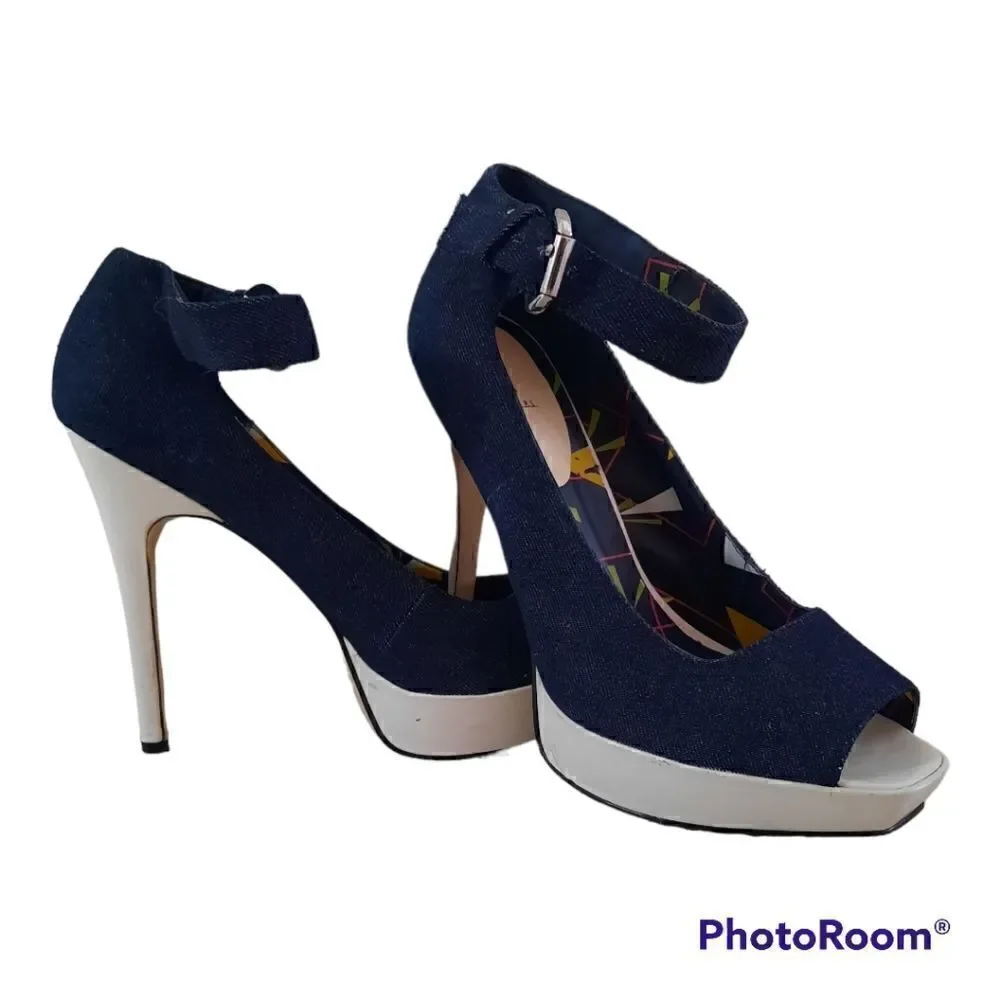 Bakers Denny Denim Platform Heels